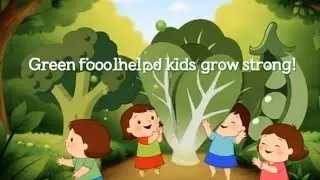 Broccoli, Spinach & Peas | Healthy Food Story for Kids