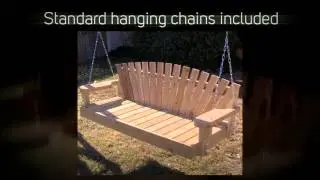 TMP Outdoor Furniture Sunrise Red Cedar Porch Swing
