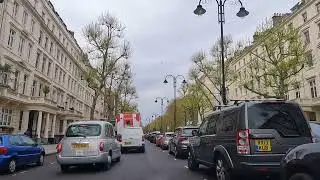 London - Kensington - Queens Gate - Driving Tour - 4K