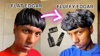 HOW TO GO FROM FLAT, STRAIGHT TO TEXTURED AND FLUFFY EDGAR HAIRSTYLE with based pomade 