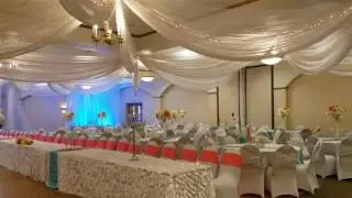 Turquoise and Coral wedding decor by Nunudecor