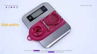 Multifunctional Fruit Cutting Machine And Weighing Scale Perfect Combination. -SARIKA