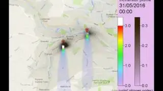 Ryburn Valley incinerator plume -- 2016 -- 7.5km x 7.5km