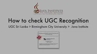 How to check UGC Recognition | BCU | Java Institute for Advanced Technology
