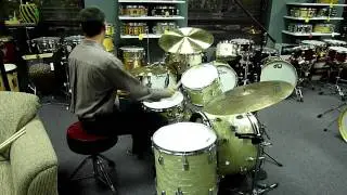Vintage 1964 Ludwig Drum Kit 22/13/16 White Marine Pearl