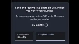Send and receive RCS chats on SIM - Rich Communication Services (Google messages Android mobile)