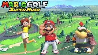 Mario Golf: Super Rush - Speed Golf - Daisy vs Mario vs Bowser Jr - Bonny Greens