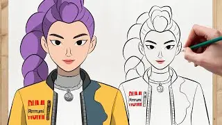 RUMI zeichnen 🌸 | K-POP Demon Hunters | Anime Zeichentutorial | Primo Zeichnungen