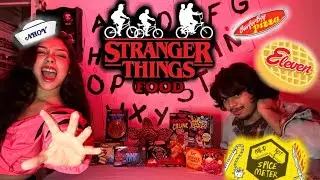 Trying STRANGER THINGS themed food