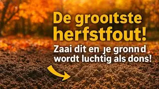 D&eacute; herfstfout die elke tuinier moet vermijden. Zaai dit en je grond wordt zo luchtig als dons!