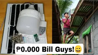 Nag Kabit Ako ng Solar Lamp Maganda Rin Pala ito pang Magdamagan!
