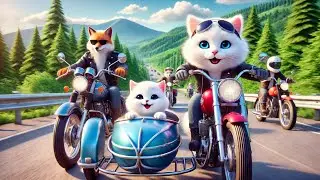 &ldquo;Fox🦊 hits 💥 the mama cat's by his bike,🏍️| Funny Chase Story | From Enemies to Best Friends!&rdquo;