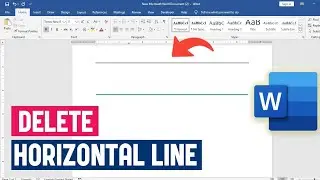 Как удалить горизонтальную линию в Word