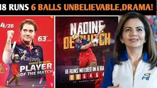 WPL 2026 First Match Last Over Thriller | RCB Women vs MI Women Full Drama Explained