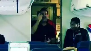 Southwest Flight Attendant Luis Hernandez sings Fly Me to the Moon after Hurricane Harvey
