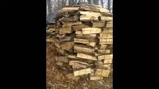 Dan's Round Wood Pile Stacking