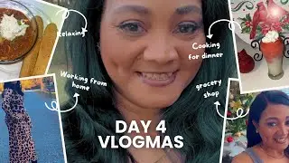 Vlogmas 2024: Day 4 Work From Home, Daily Routine, Cook With Me #vlogmas2024