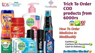 How to Order Medicine in Medibuddy for tcs Employee || Trick to Order Cash on delivery products 😱✅️💯