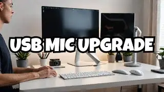 AIRHUG USB Microphone,Desktop Computer Mic, Mute Button with LED Indicator,AI Noise Reduction