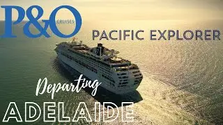 Cruise Ship P&O Pacific Explorer Departing Adelaide | DJI Mini 3 Pro