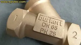 Burket angle valve for EPS machine DN65