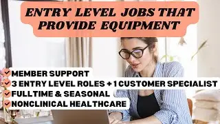 WFH ENTRY LEVEL JOBS IN HEALTHCARE THAT PROVIDE EQUIPMENT + A HIGH PAYING SUPPORT SPECIALIST ROLE