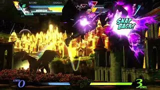 MVC3 Ghosty and Morrigan Gameplay