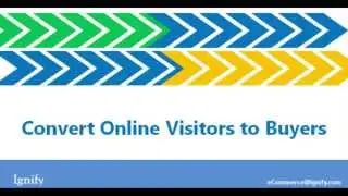 Convert Online Visitors to Buyers with Ignify eCommerce
