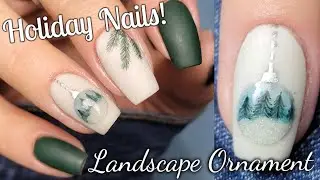HOW TO: Holiday Design ~ Winter Landscape Ornament with Dip Powder
