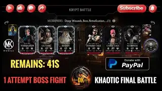 Krypt Final Khaotic Fight & Rewards 🎮 Mortal Kombat Mobile▫️MK Mobile #mortalkombatmobile #mkmobile