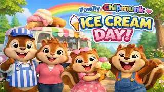 Love Chipmunk Family 🍦 The Happy Ice Cream Shop | Sweet & Safe 3D Animation