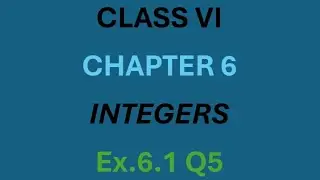 Ex.6.1 (Q 5) chapter 6 | Integers | Class 6| #education #maths #integersclass6 #integers #ncert