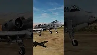 A-10 Warthog crash lands in desert after taking heavy fire #crash #shorts #dcs