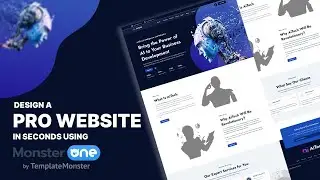 🚀 Design a Pro Website in Seconds | Full AI Website UI Tutorial (MonsterONE)