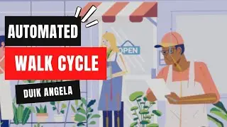 Duik Angela JumpStart  For Beginners| Automated Walk Cycle