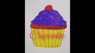 How to draw a Cup Cake || MH Creative Creations
