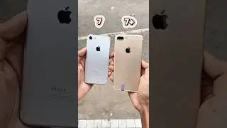 iPhone 7 Vs iPhone 7+ Design & Camera Zoom Test! #shorts