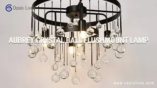 Aubrey Crystal Ball Flushmount