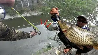 NEMBAK IKAN MAS JUMBO BIKIN GEMETERAN||KETAPEL IKAN||SLINGSHOT FISING