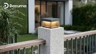 Square Solar Deck Lights | Industrial Black LED Outdoor Landscape Lighting