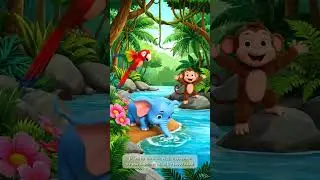 elephant # kids # entertainment #magical #shorts #story #monkey #elephant #birds