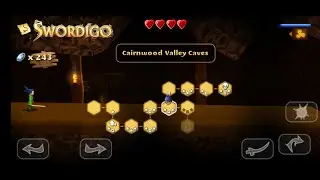Cairnwood Valley Caves and Sinister Caves || Full Walkthrough | All Treasures | Swordigo