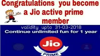 Jio Prime registration