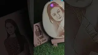 Personalised Wooden Engraved Photo Frame #shorts #ytshorts