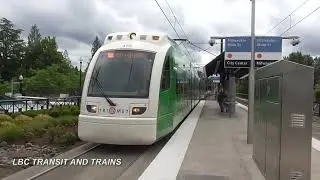 Portland MAX Orange Line Arriving at Milwaukee
