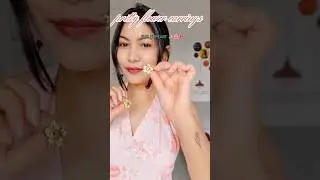 anti tarnish waterproof earrings ✨️ #earrings #asmr #fashion #flipkart #grwm