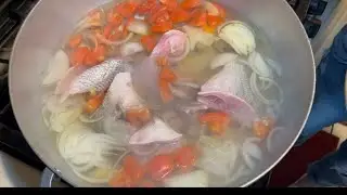 Famous Filipino Fish Soup (Sea Bass Sinigang) | Panlasang Probinsyano