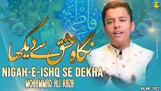 NEW BIBI FATIMA MANQABAT 2022 || MUHAMMAD ALI RAZA || NIGAH E ISHQ SAY DEKHA || TNA RECORDS ||