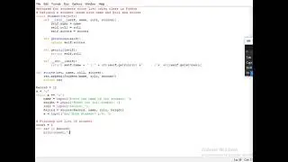 program for students score list using class in Python