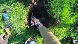 Minelab Manticore in the small park. Deep lead day?